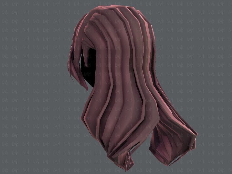 3D Hair style for girl V51 Low-poly 3D model_22