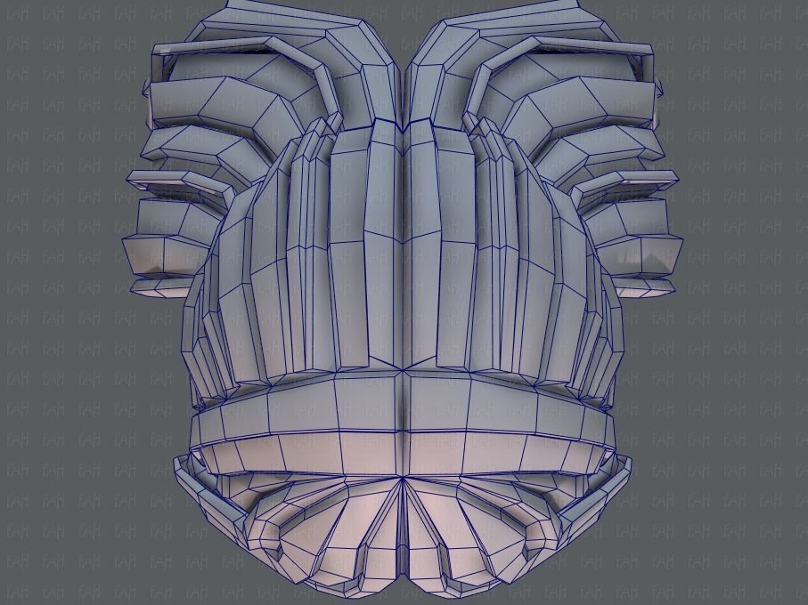 3D Hair style for girl V51 Low-poly 3D model_36