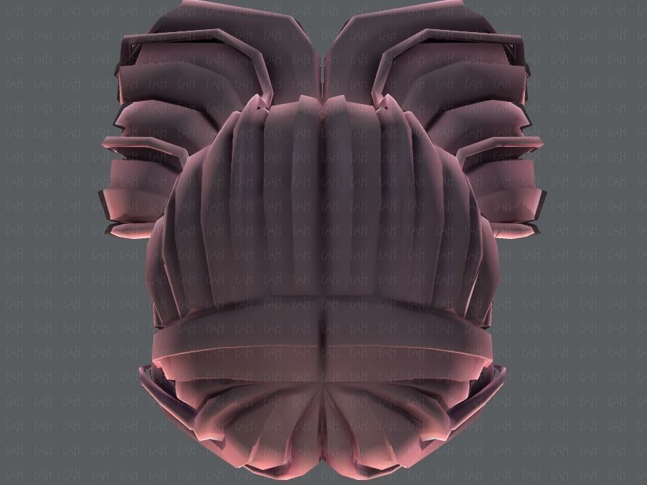 3D Hair style for girl V51 Low-poly 3D model_35