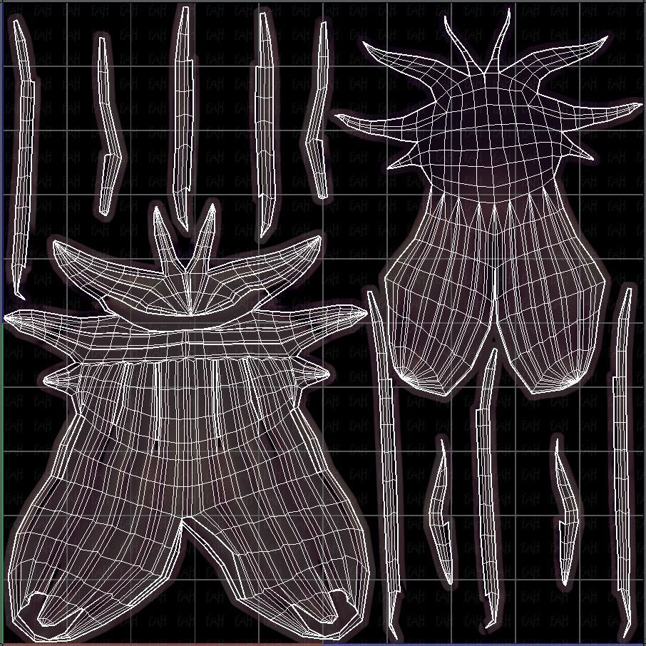 3D Hair style for girl V51 Low-poly 3D model_45