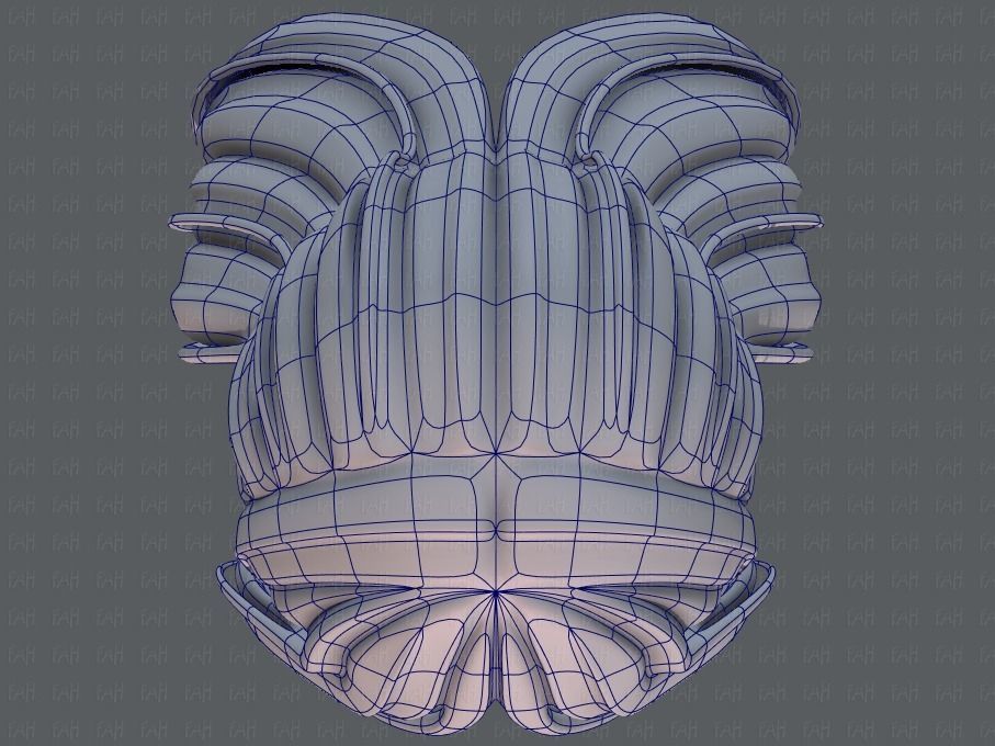 3D Hair style for girl V51 Low-poly 3D model_34