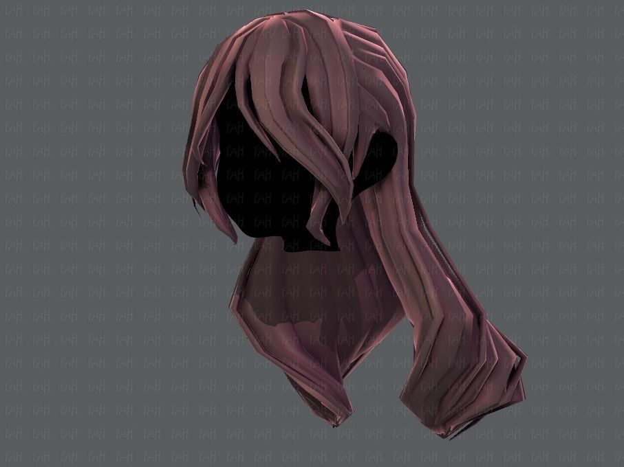 3D Hair style for girl V51 Low-poly 3D model_24