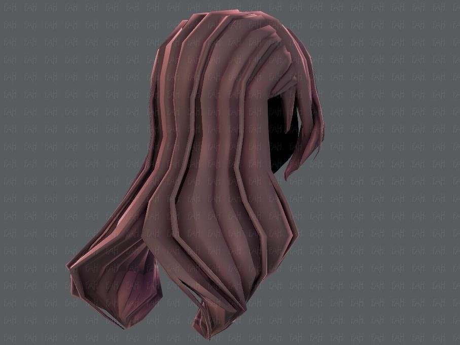 3D Hair style for girl V51 Low-poly 3D model_20