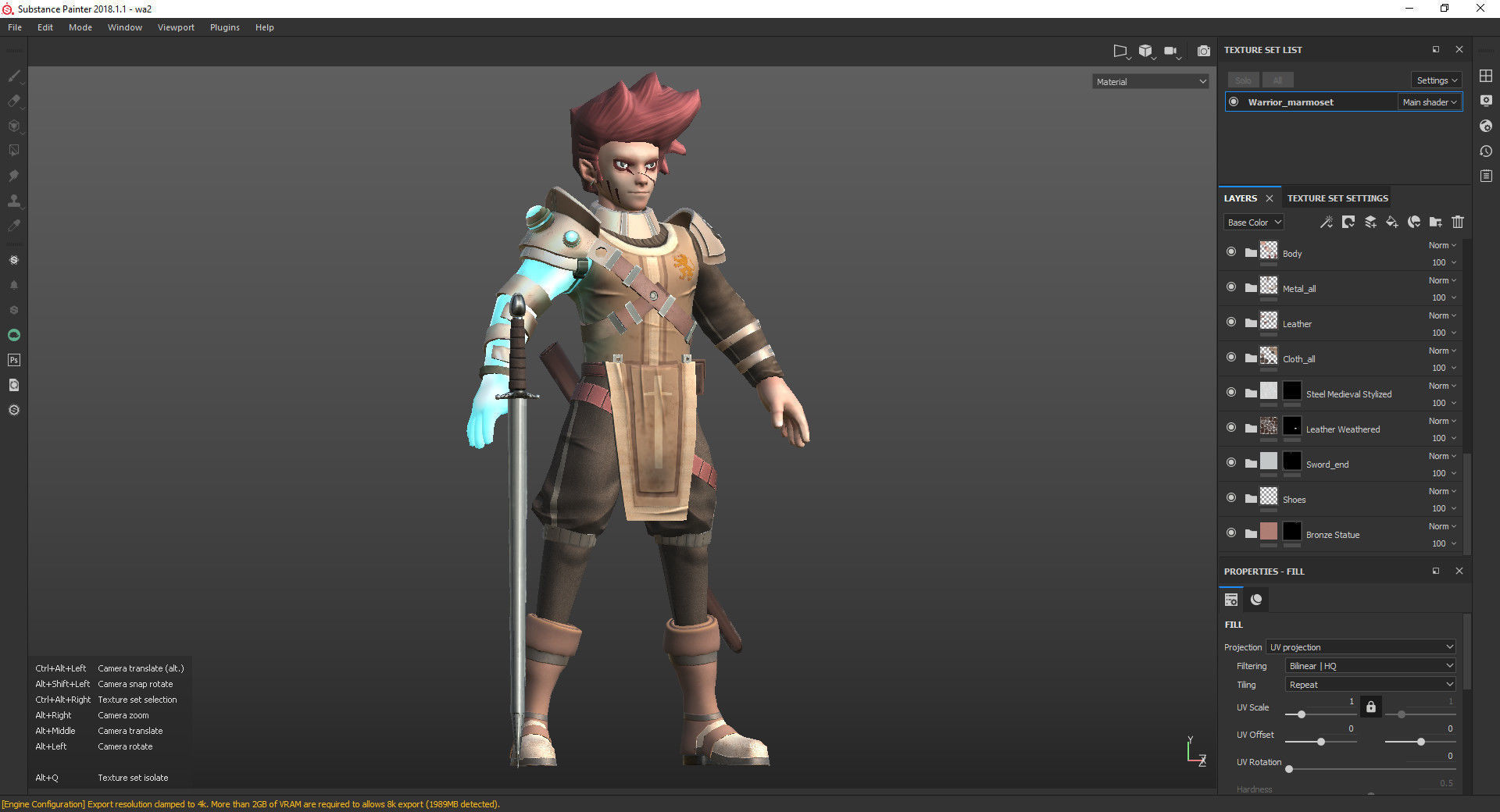 The last warrior Free low-poly 3D model_5