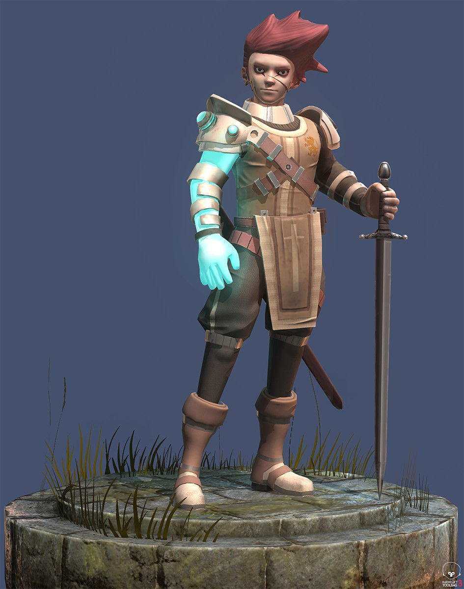 The last warrior Free low-poly 3D model_3