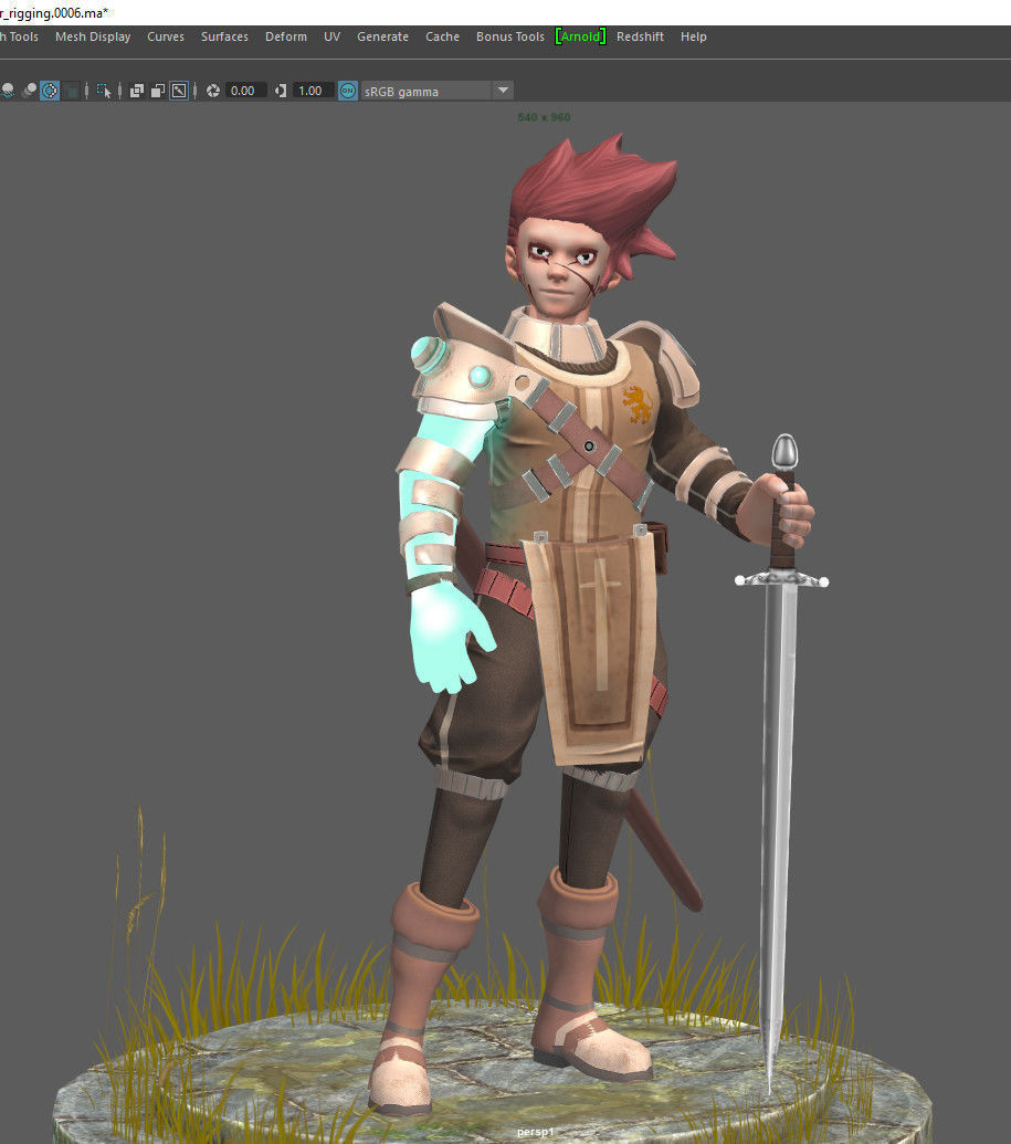 The last warrior Free low-poly 3D model_6