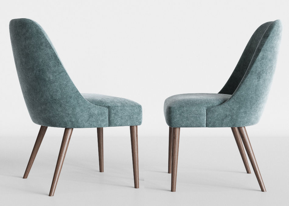 Modern Dinning Set 2 3D model_1