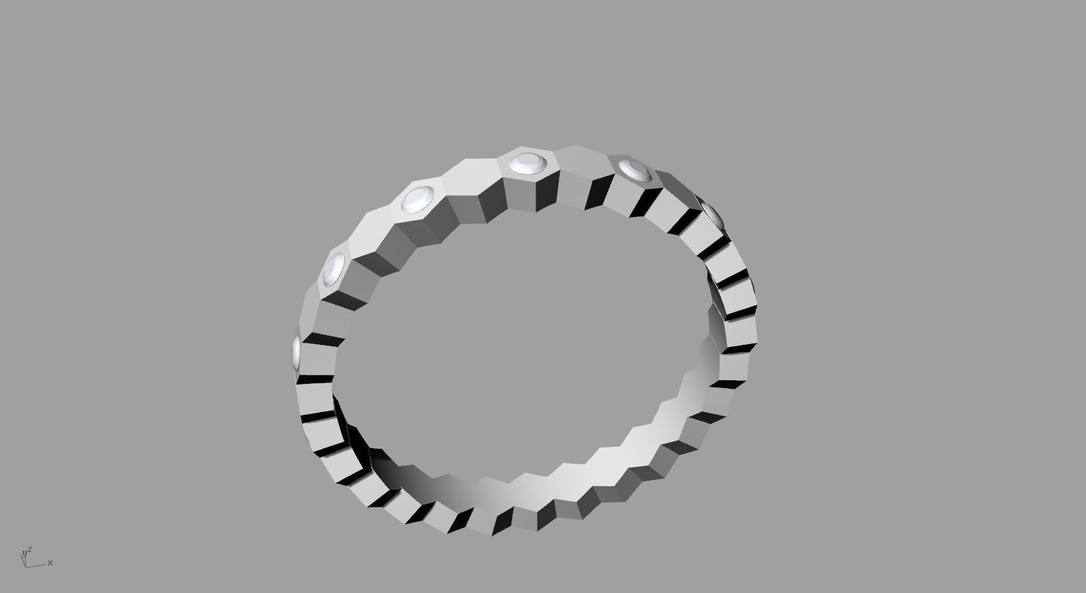 bee collection diamond ring in rose gold 3D print model_13