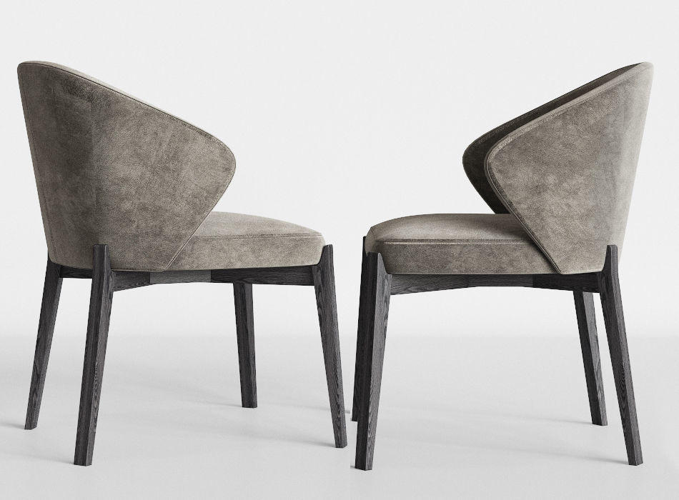 Modern Dinning Set 3 3D model_1