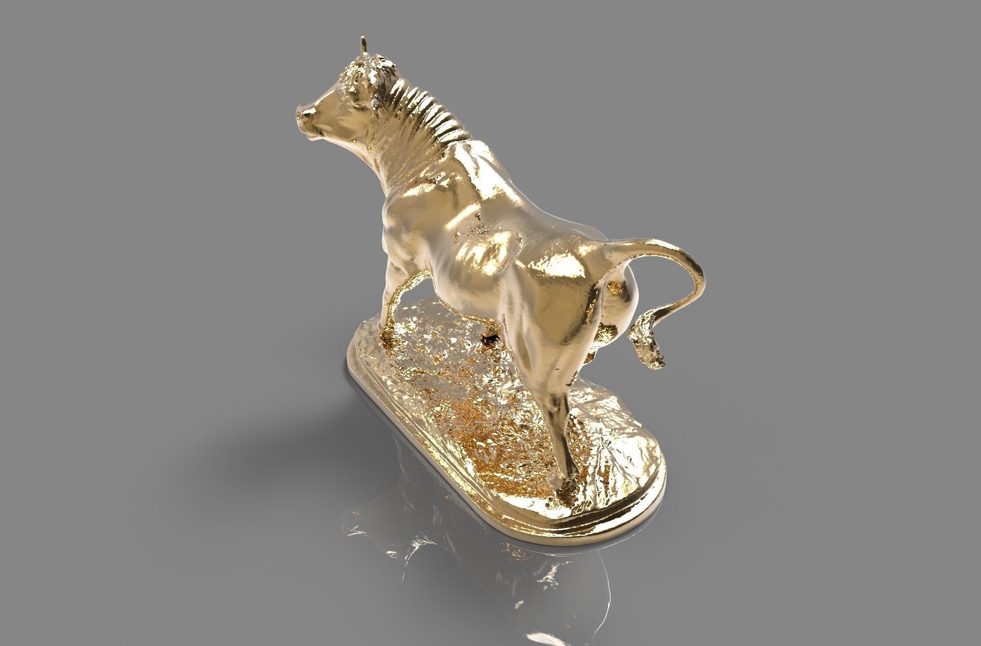 Bull  Animal 3D print model_2