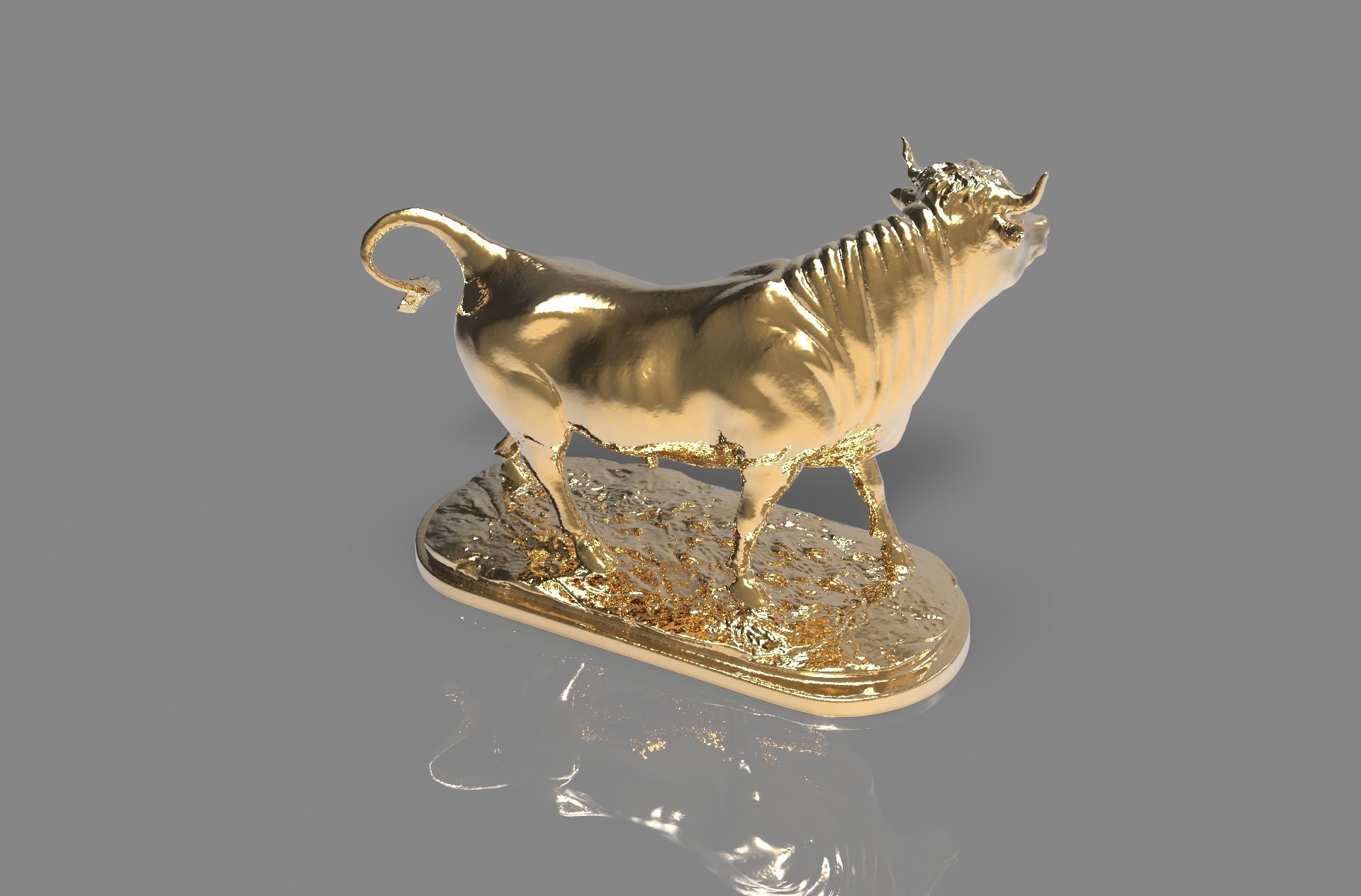 Bull  Animal 3D print model_3