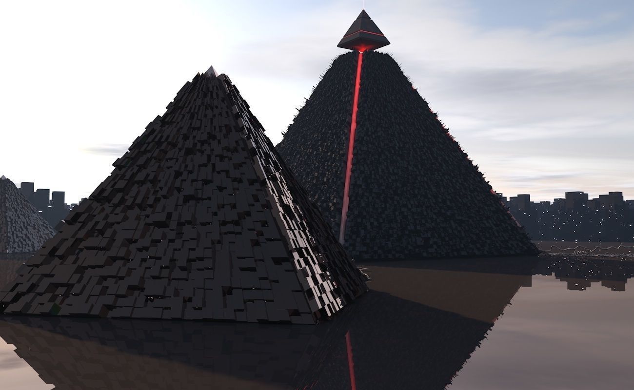 Pyramid alien 3D model_7
