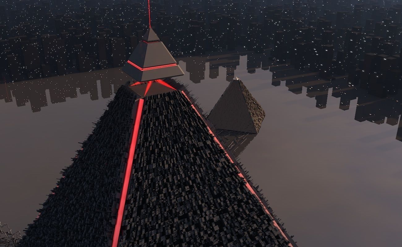 Pyramid alien 3D model_11