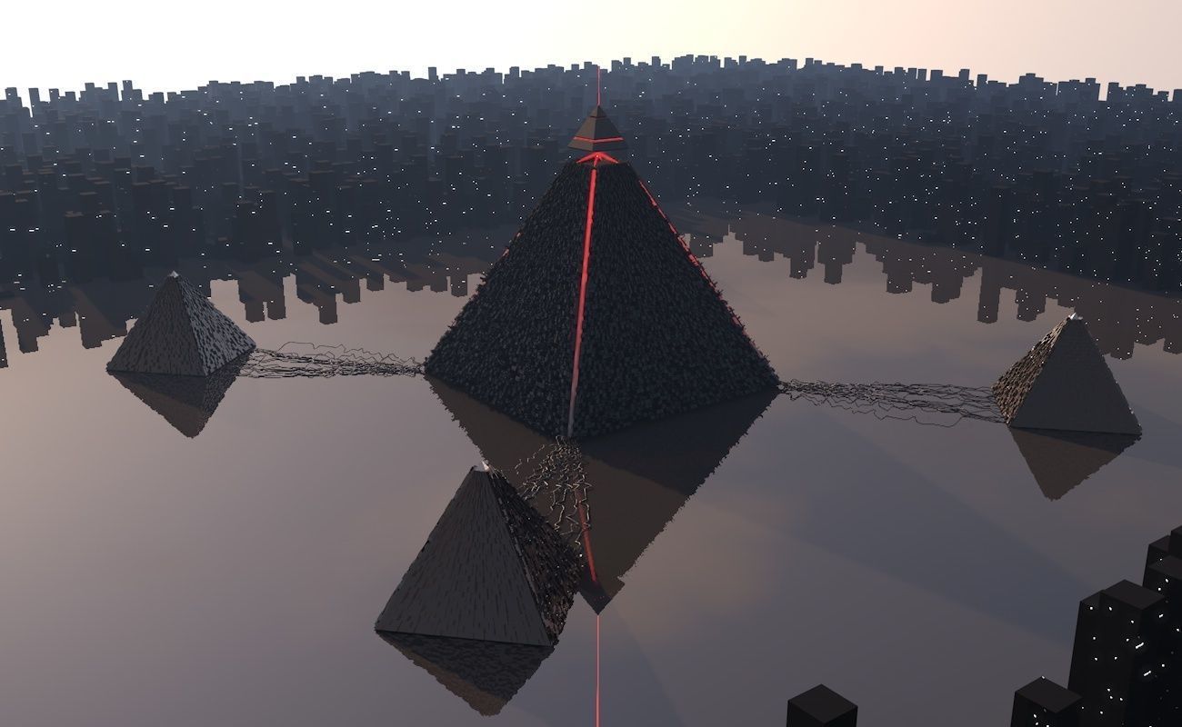 Pyramid alien 3D model_1