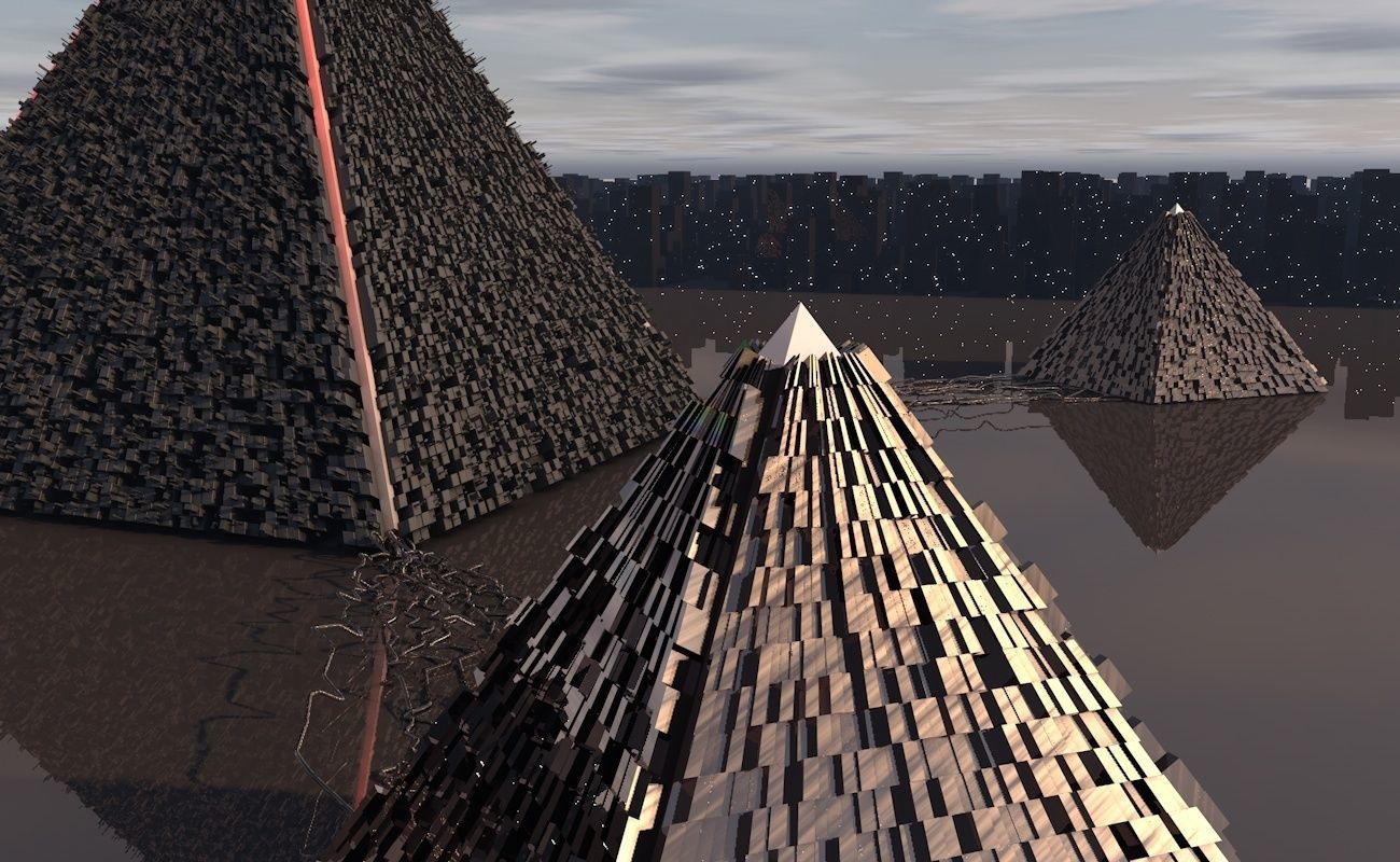Pyramid alien 3D model_12