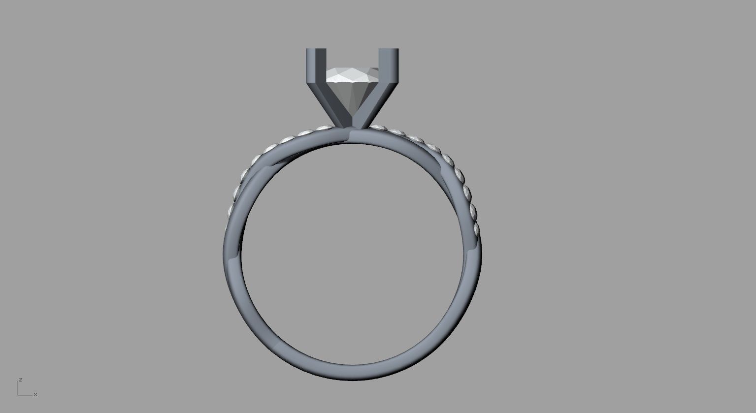 solitaire entremele 3D print model_7