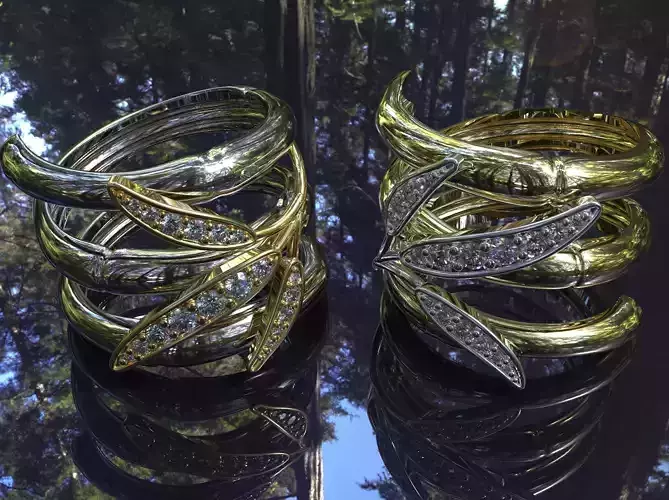 Ring with diamonds 19