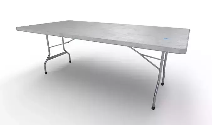 Folding Table Low-poly 3D model