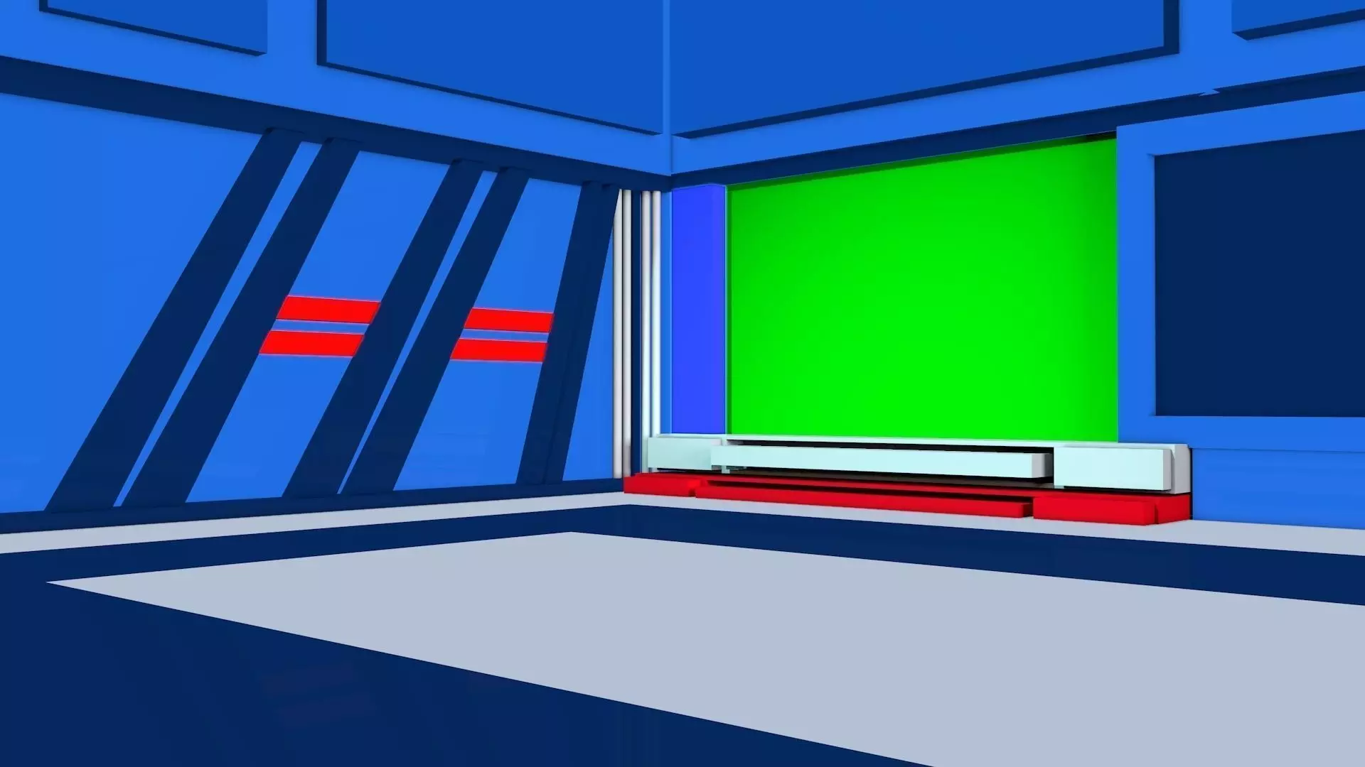 studio empty room with wall Free 3D model