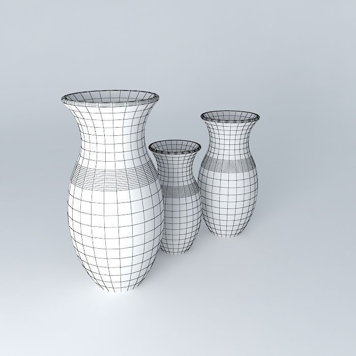 Ceramic decorative vase Free 3D model_3