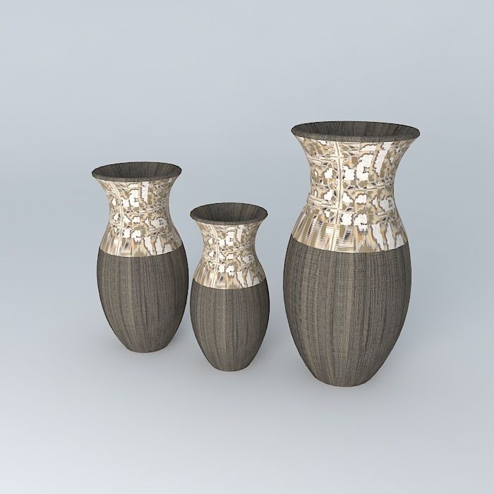 Ceramic decorative vase Free 3D model_1