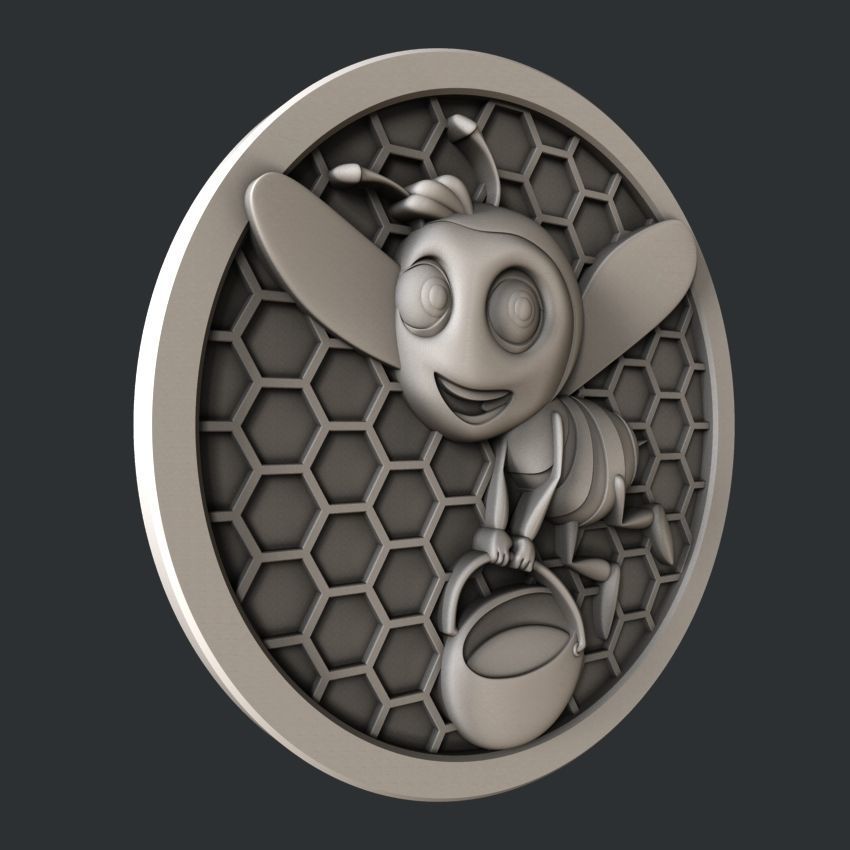 3d STL models for CNC router Honey set 3D model_1