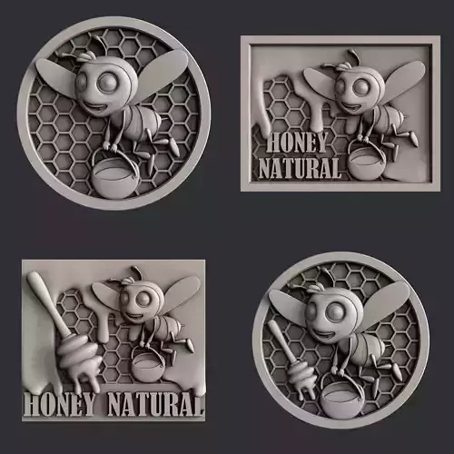 3d STL models for CNC router Honey set