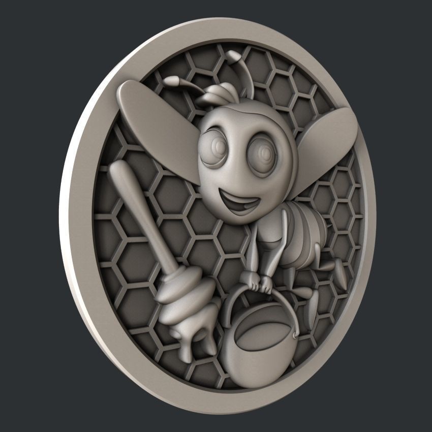 3d STL models for CNC router Honey set 3D model_7