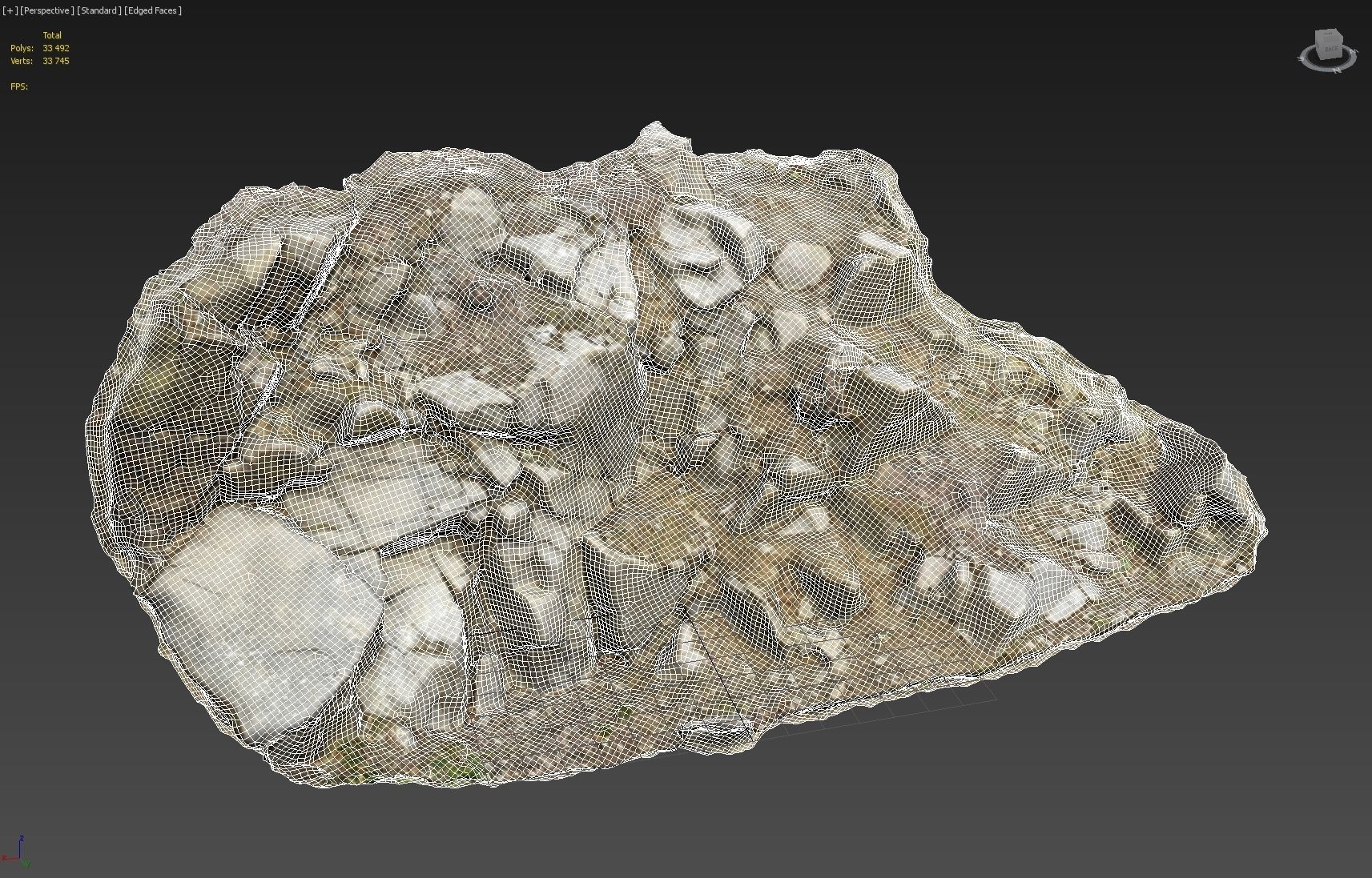 Cliff Face pack B bundle 3D model_5