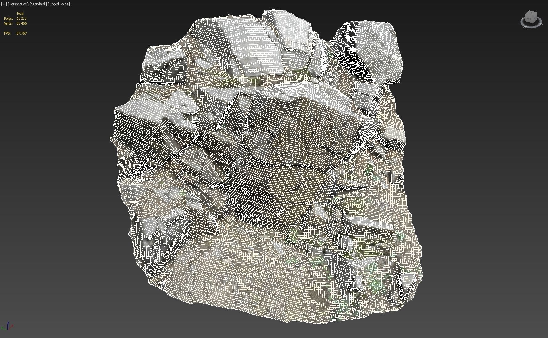 Cliff Face pack B bundle 3D model_3