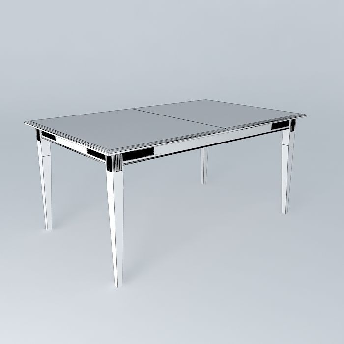 Dining Table Free 3D model_3