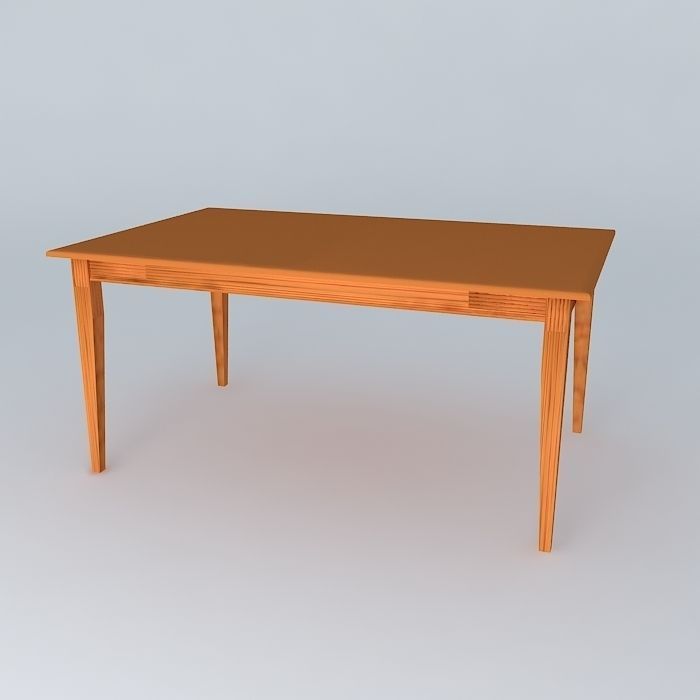 Dining Table Free 3D model_1