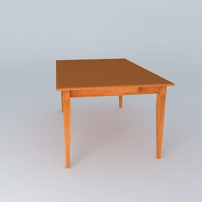 Dining Table Free 3D model_2
