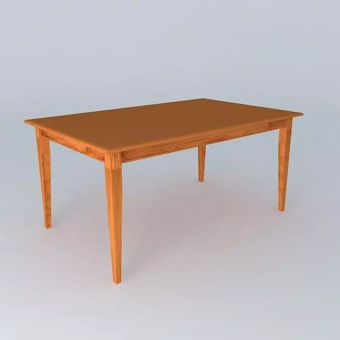 Dining Table Free 3D model_0
