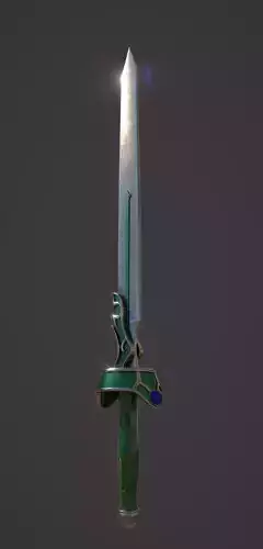 Japanese animation SAO Asuna - weapon Flashing light Low-poly 3D model