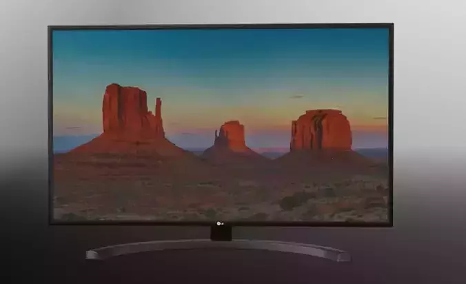 LG UHD HDR SMART LED TV Low-poly 3D model