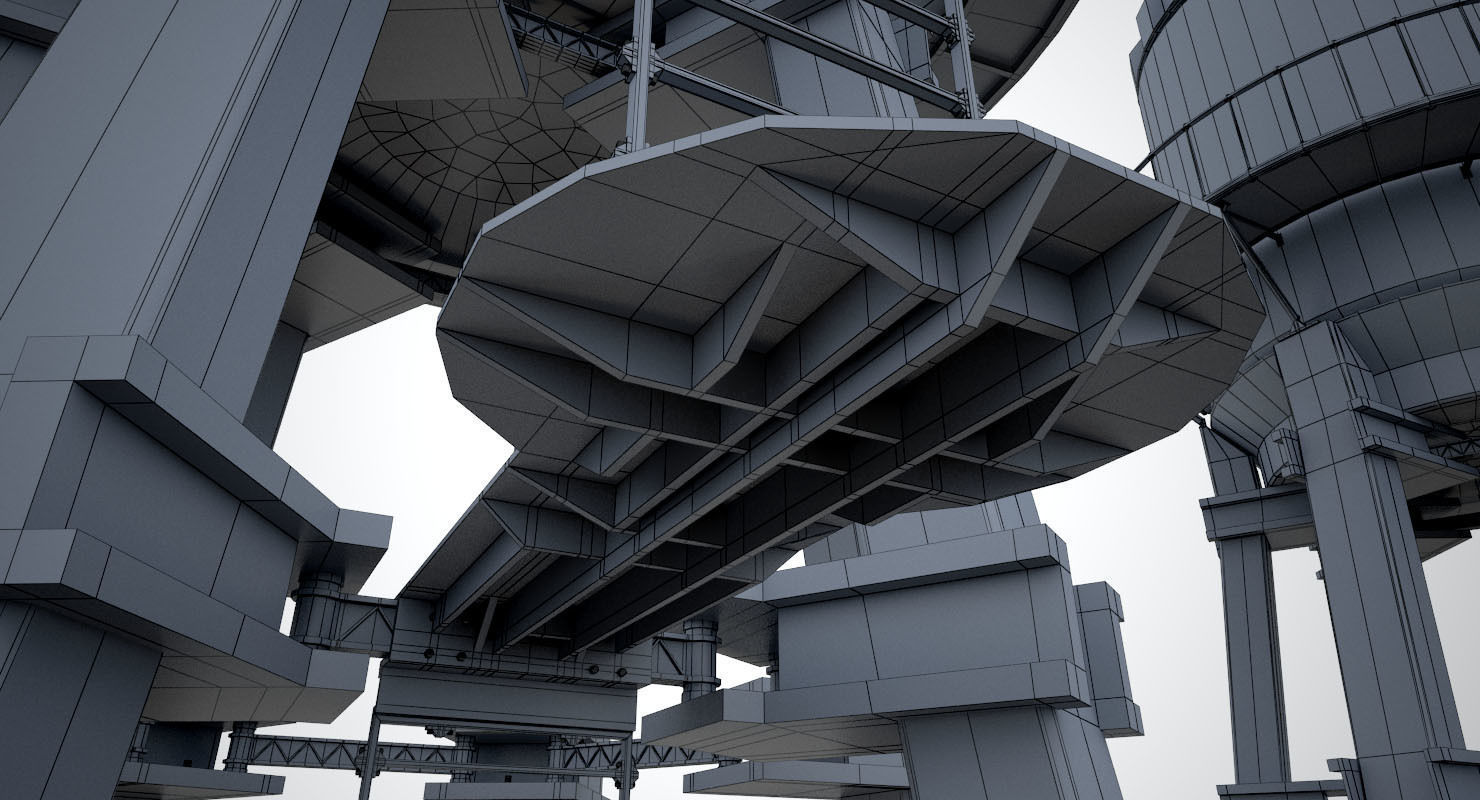 Water Tower 3D model_23