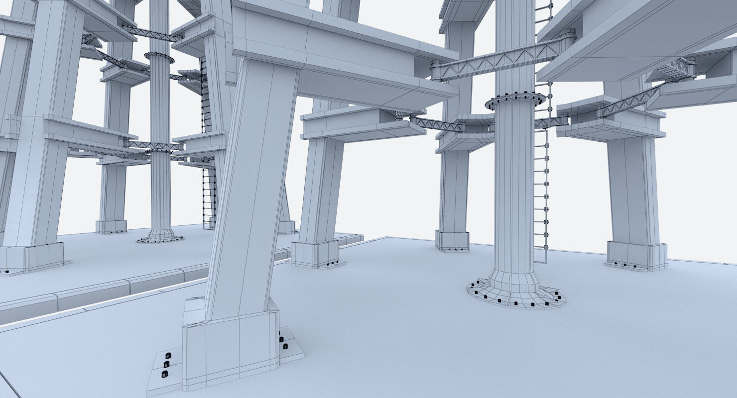 Water Tower 3D model_16