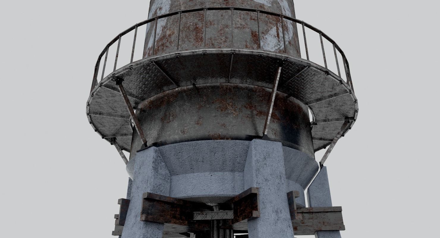 Water Tower 3D model_13