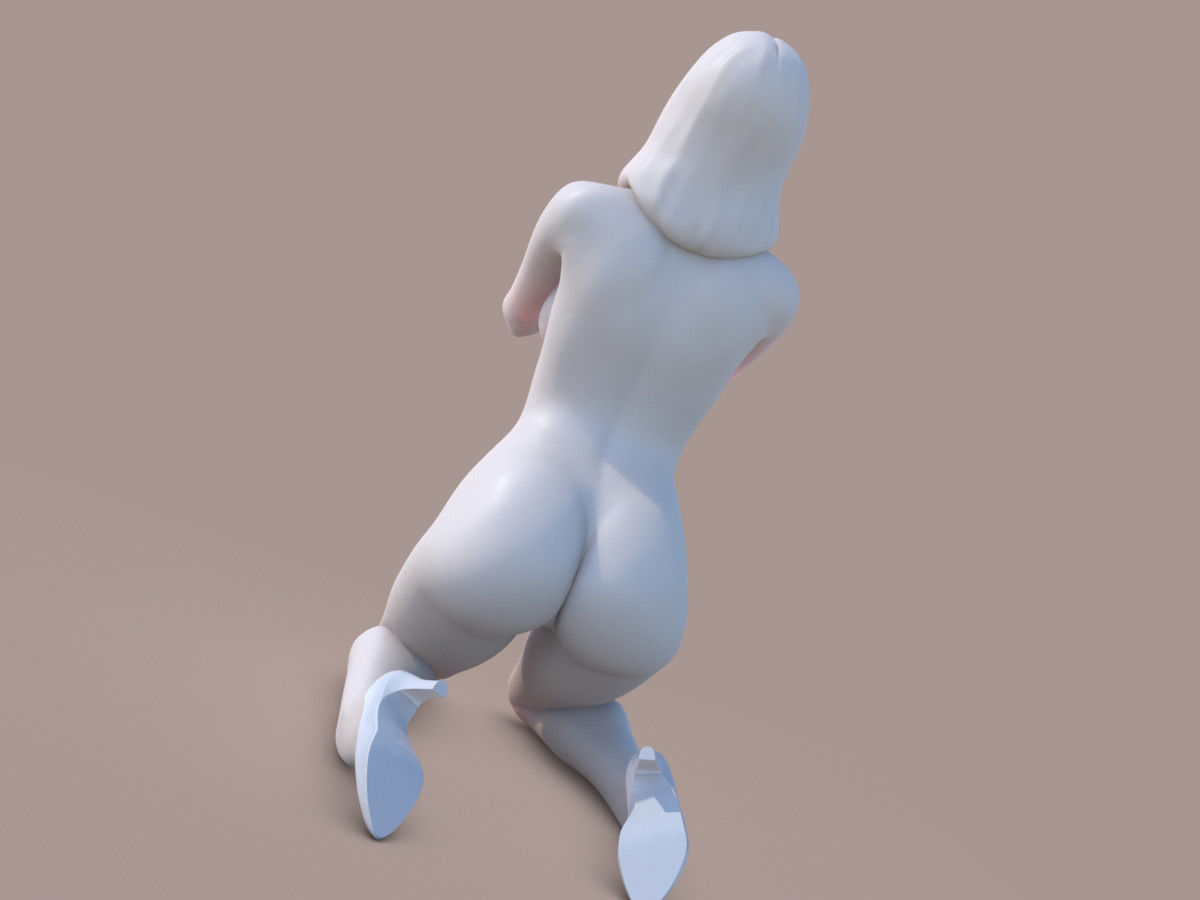 Woman Offering 3D print model_4