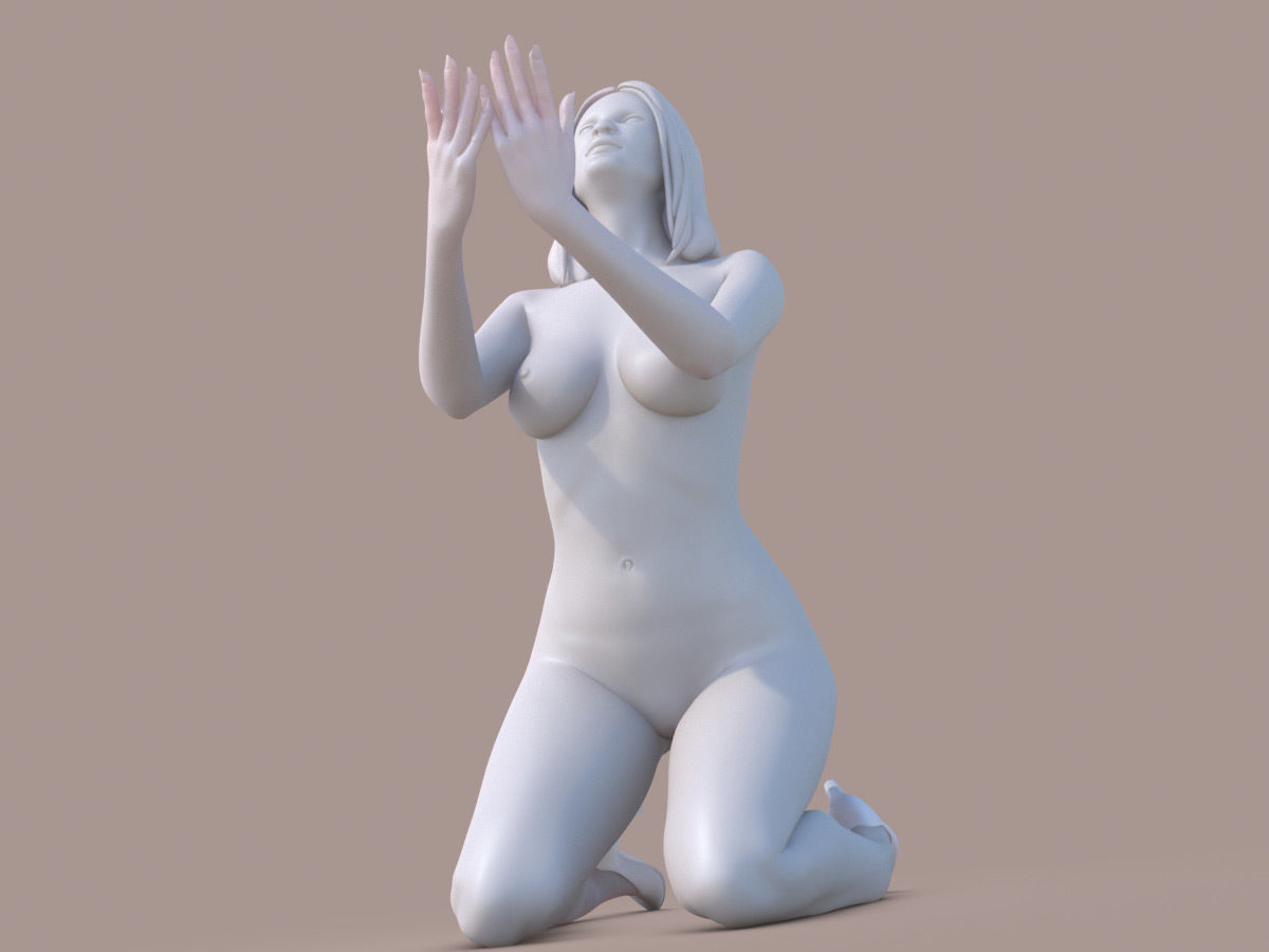 Woman Offering 3D print model_1