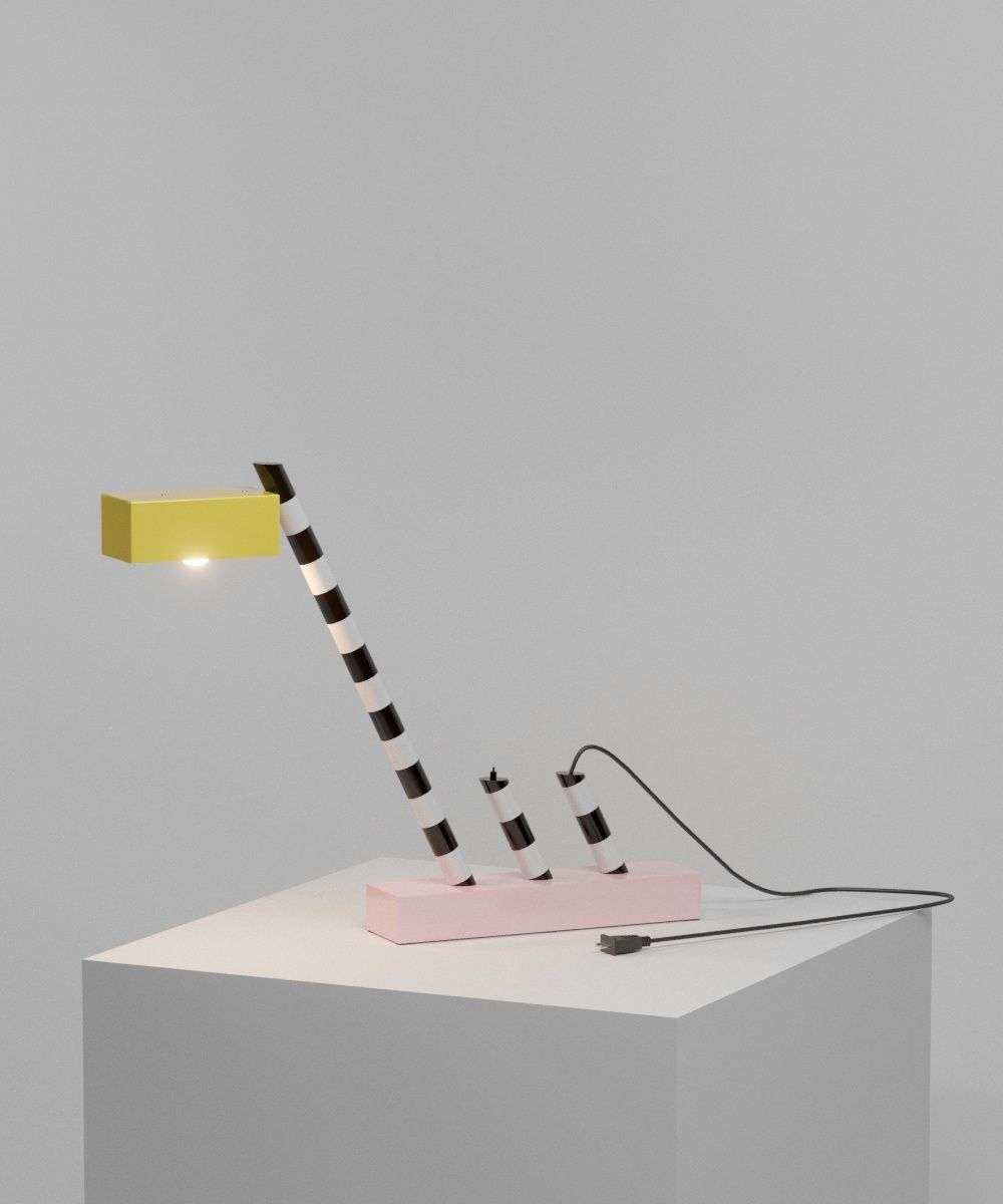 Memphis Group furniture and lamp collection - Pack 1 Low-poly 3D model_2