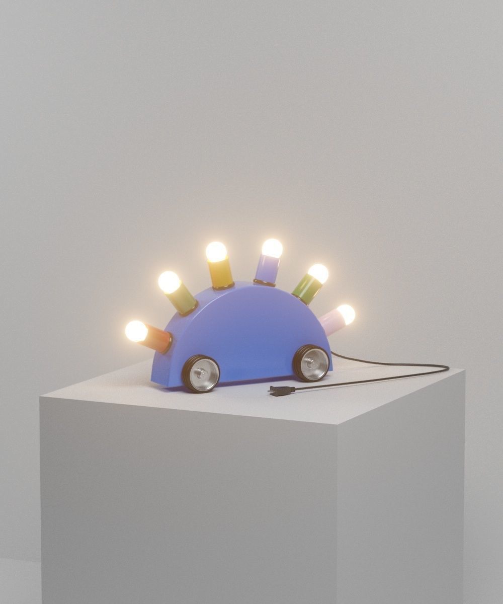 Memphis Group furniture and lamp collection - Pack 1 Low-poly 3D model_3