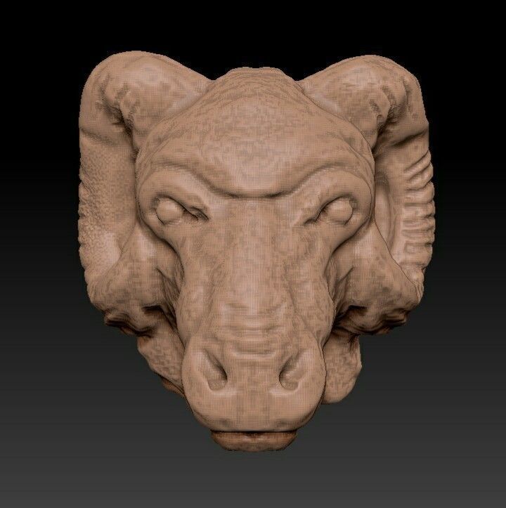Old sculpture 3D model_1
