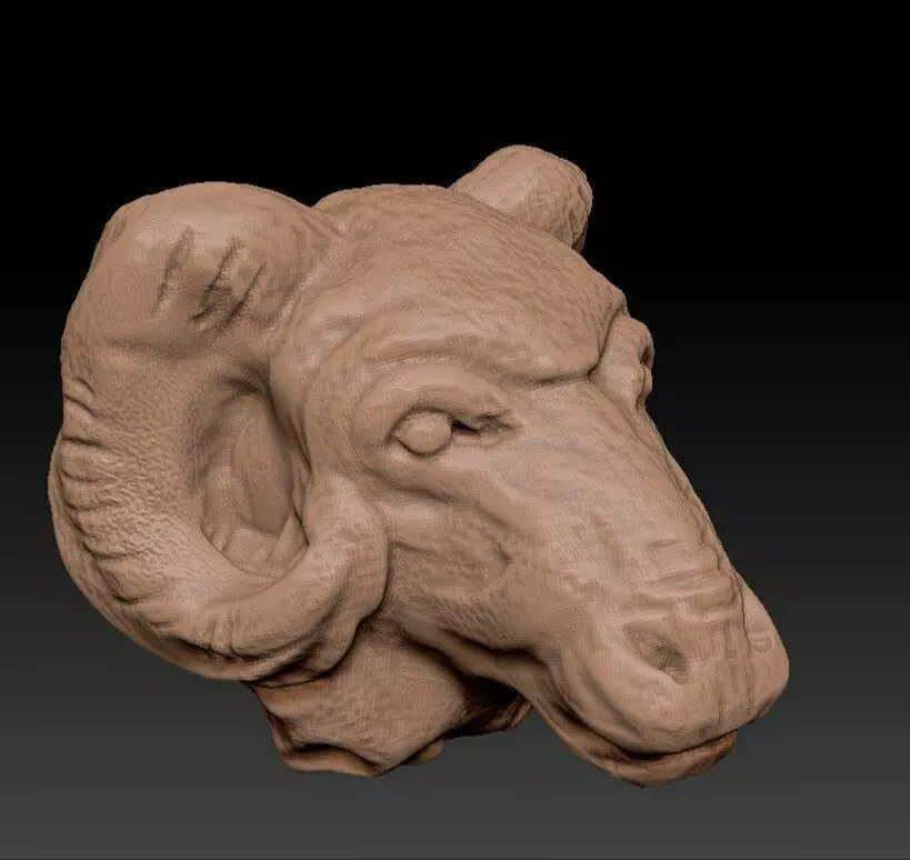 Old sculpture 3D model_0