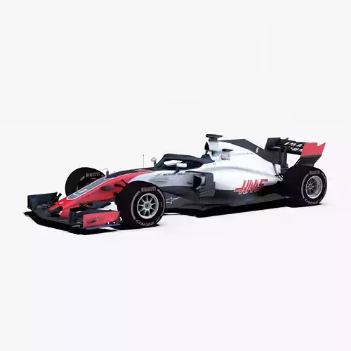 Haas VF18 car Low-poly 3D model