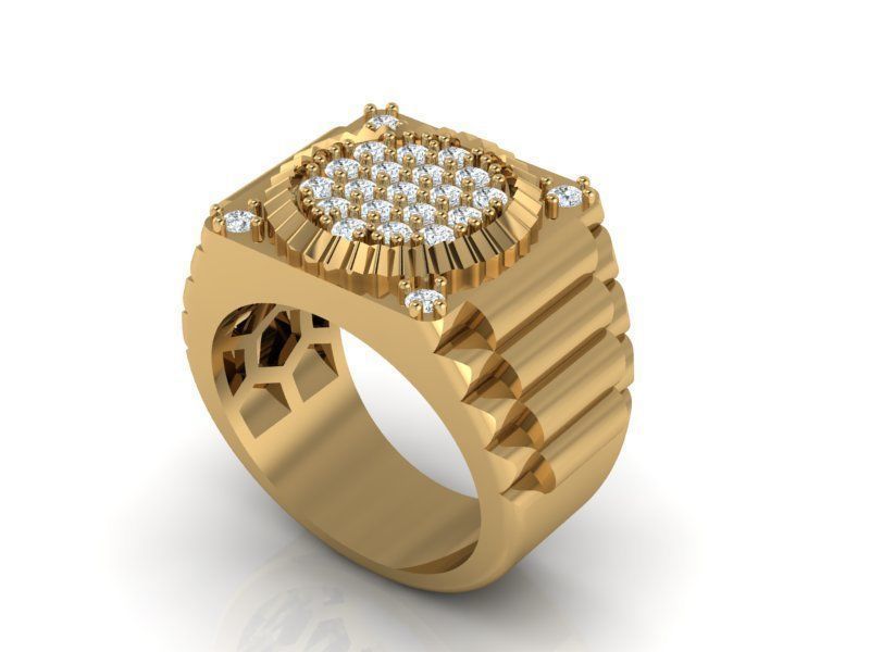 Men ring 3D print model_3