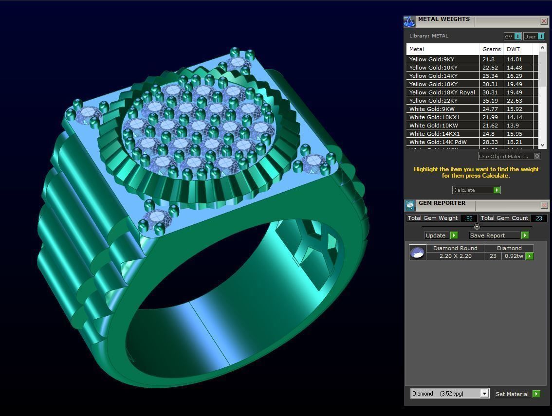 Men ring 3D print model_4