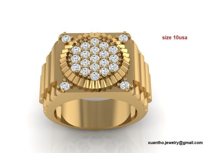 Men ring 3D print model_1