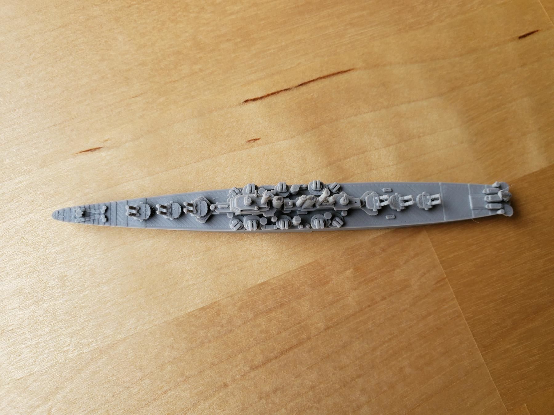 US Worcester Class Cruiser Warship 3D print model_18